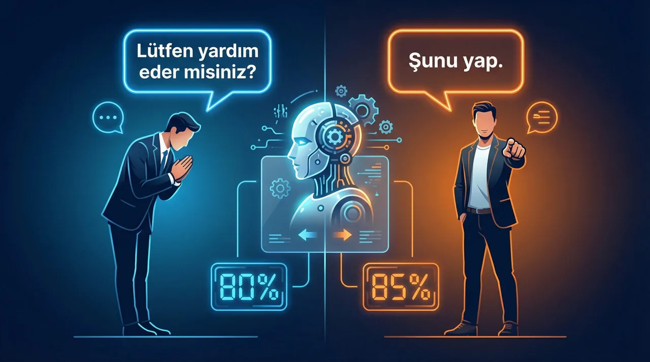 Prompt Mühendisliğinde Kibarlık Tuzağı: Yapay Zekaya "Lütfen" Demek Gereksiz mi?