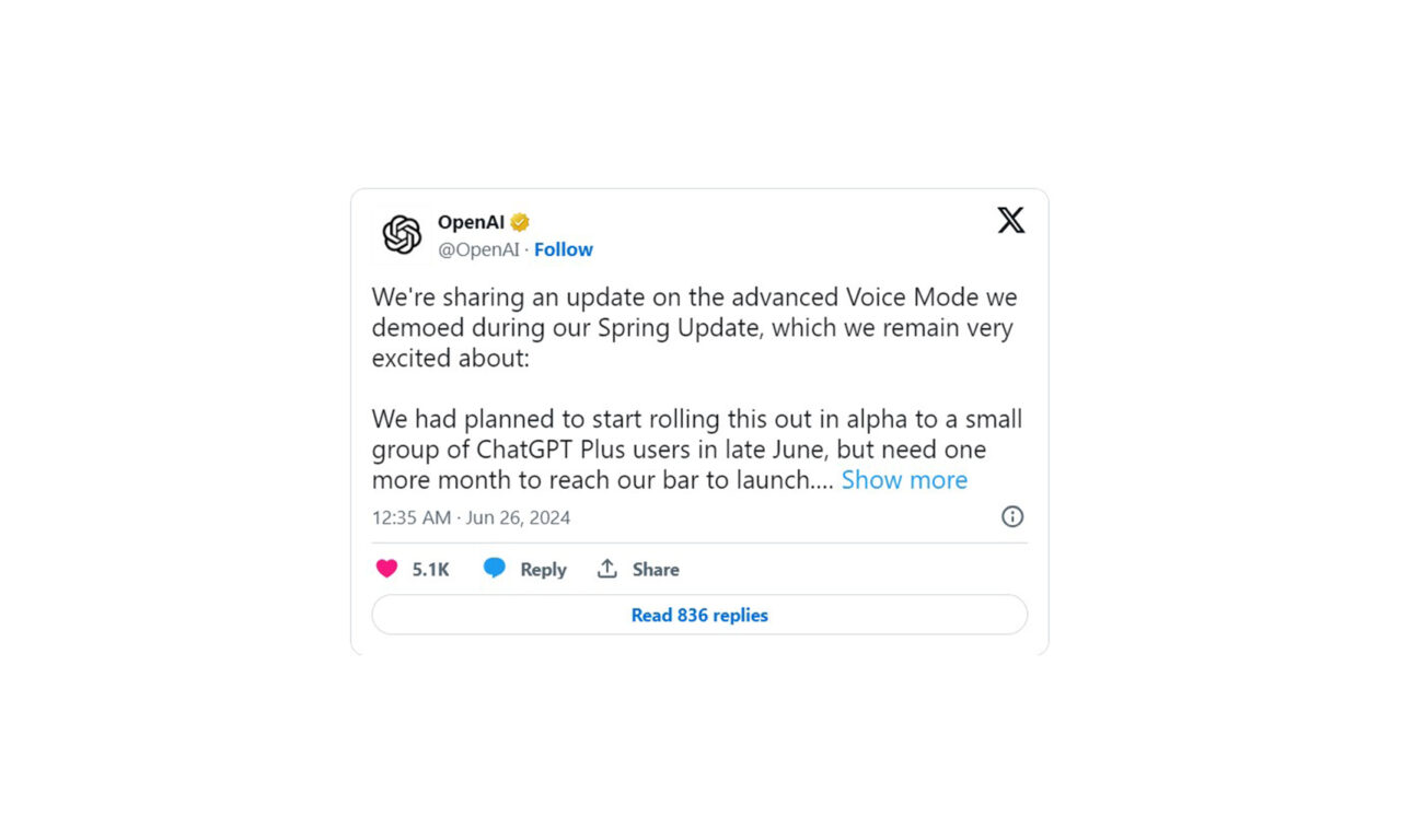 OpenAI’nin ChatGPT İçin Gelişmiş Ses Özelliği Ertelendi!